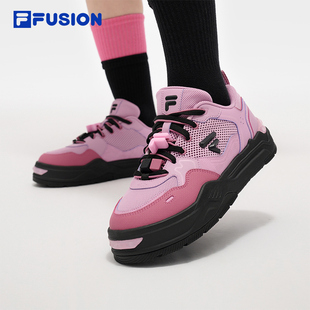 硬糖板鞋 FILA 女2025夏新款 FLAT滑板生活鞋 FUSION斐乐潮牌BIANCO