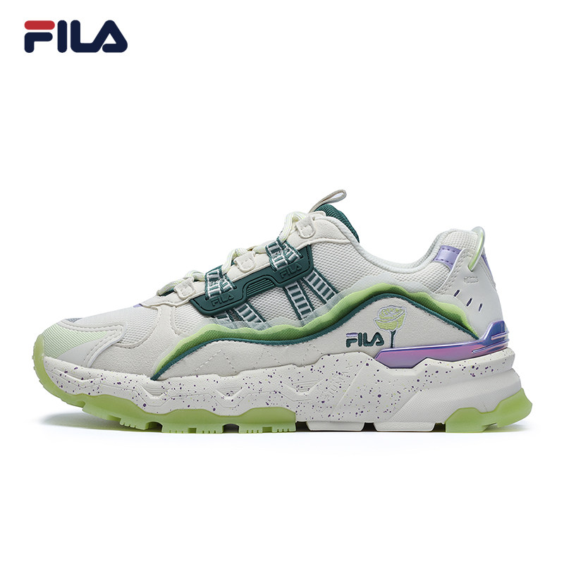 斐乐桔梗花厚底增高运动鞋春夏