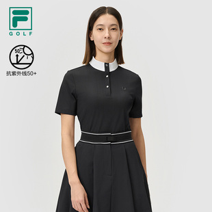 2025夏季 新款 斐樂(lè)官方女子針織短袖 高爾夫運(yùn)動(dòng)防曬修身 T恤 衫 FILA