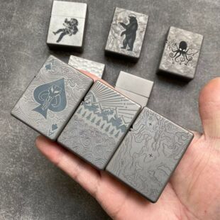 方正复古钛合金打火机原装ZP煤油内胆数控外壳精美雕刻握感舒适