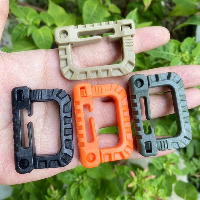 多用途塑料molle织带扣莫利系统战术背包挂扣户外登山扣D扣快挂钩