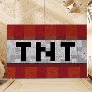 我的世界游戏周边丝圈地垫室外防滑蹭土玄关入户进门口脚垫子地毯