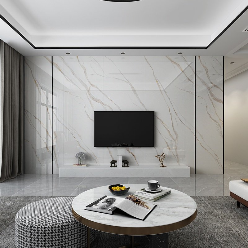 竹木纤维板电视背l景墙轻奢影视墙b现代简约装饰板集成墙护墙隔音