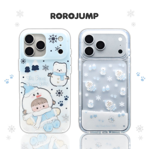 肉肉酱治愈小雪人适用iPhone17promax磁吸手机壳原创新款防摔苹果16保护套磨砂鎏金流沙全包15卡通可爱14百搭