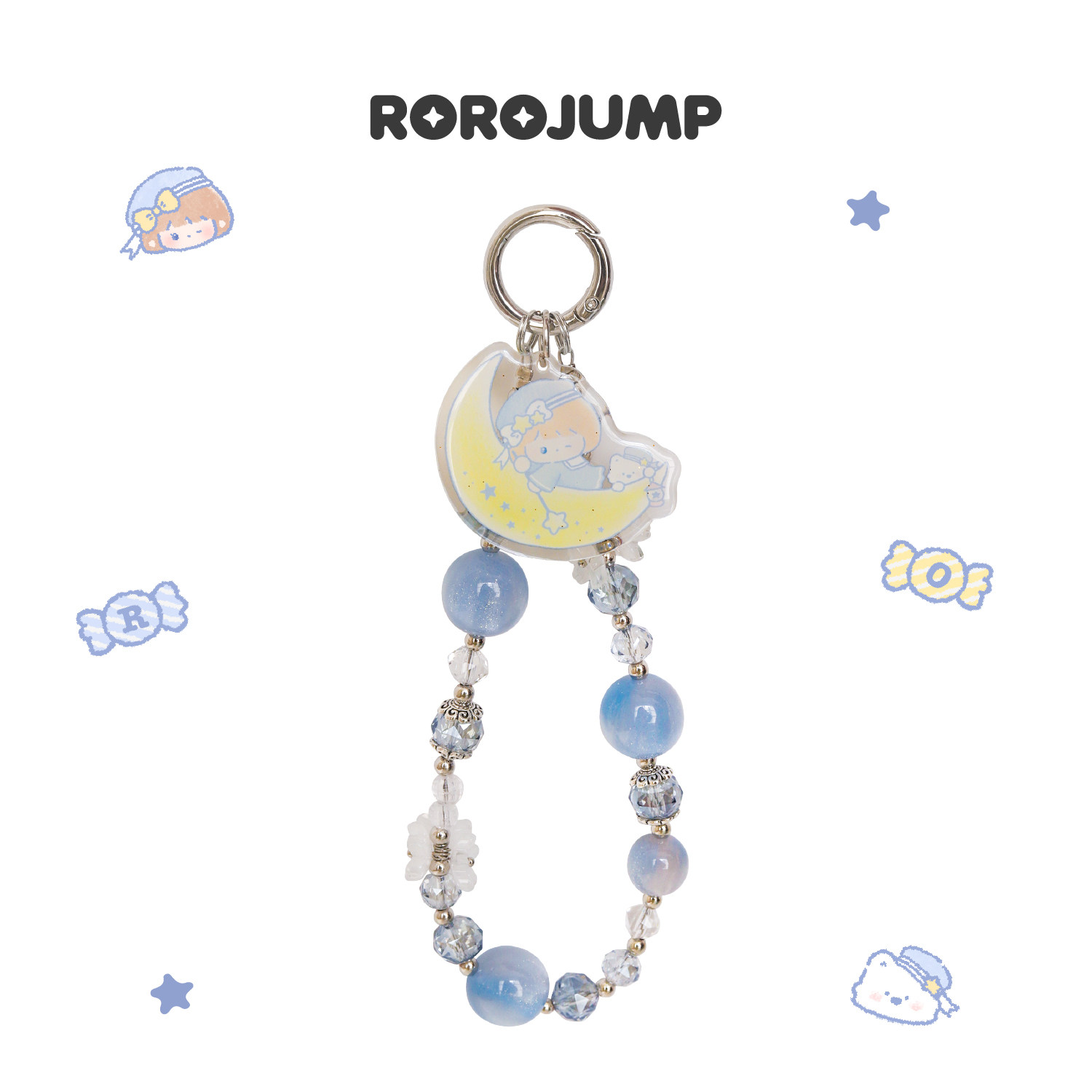 肉肉酱星光与愿手机挂绳原创新款冬季特色便携手提ins风甜美清新串