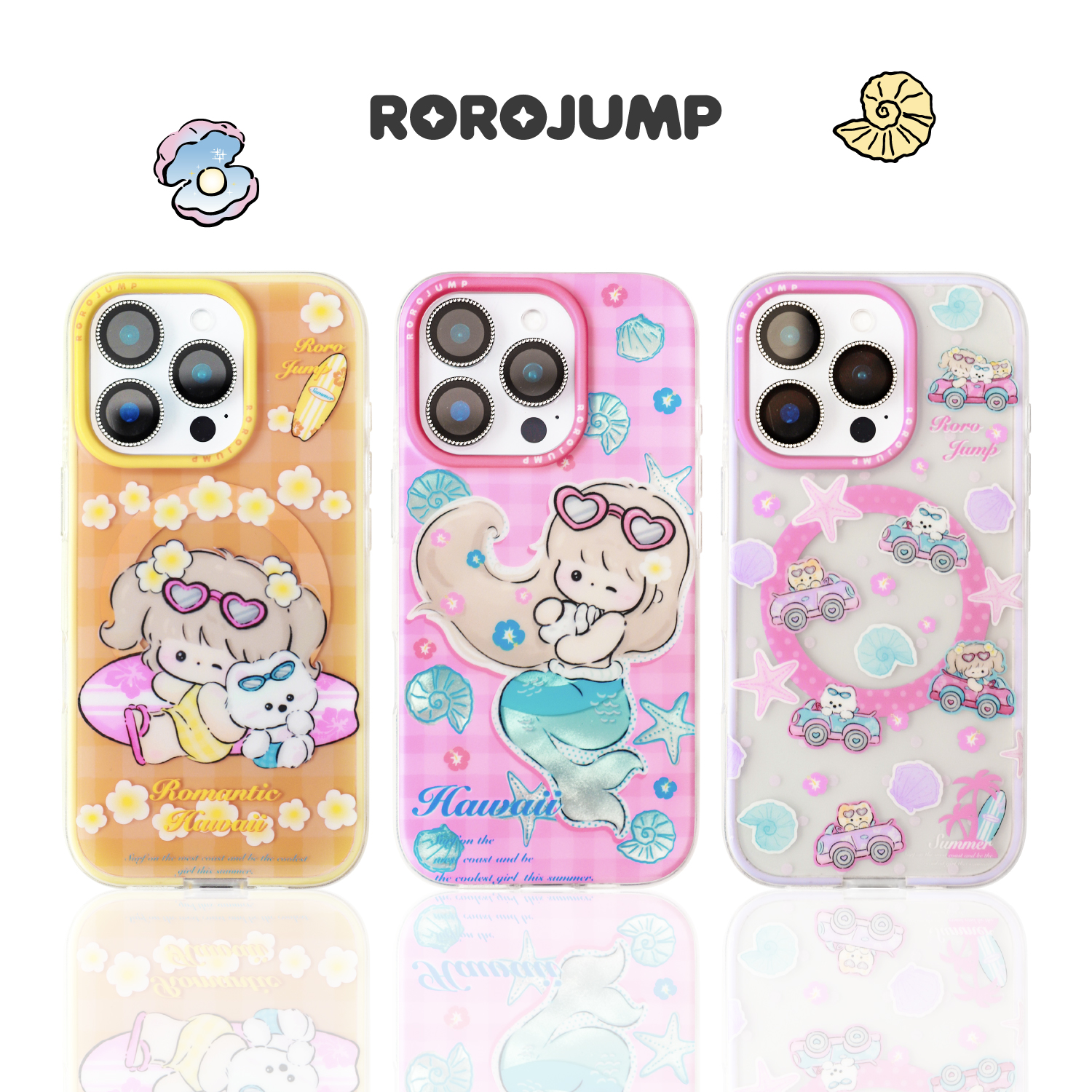 肉肉酱加州海岸漫游适用iphone16promax磁吸手机壳苹果15pro保护套14超薄二合一磨砂防摔卡通高级感小众设计