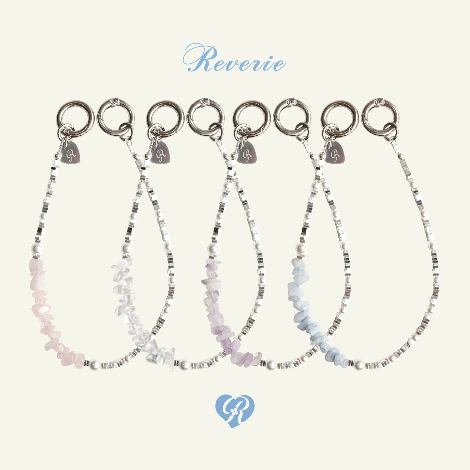 雏菊絮语肉肉酱手机挂链女精致高级感串珠水晶链条挂绳天然石挂绳手机