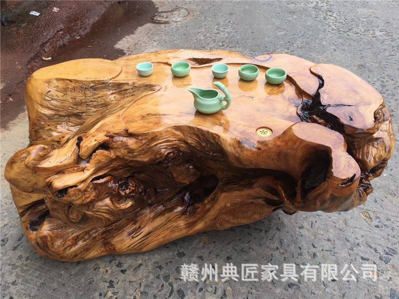 崖柏茶几崖柏茶桌 办公室崖柏茶台 小阳台客厅根雕泡茶桌