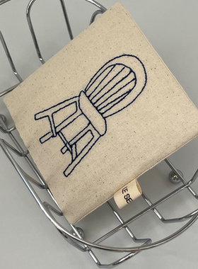 Le serein自制手作椅子刺绣杯垫棉隔热垫桌面装饰摆件拍照道具