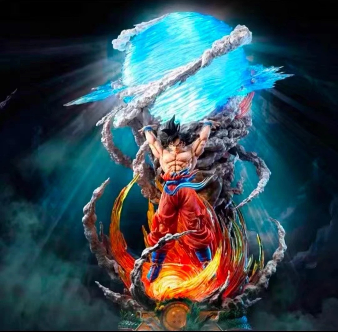 七龙珠手办 猎手超级元气弹悟空 超级赛亚人模型摆件送朋友礼物