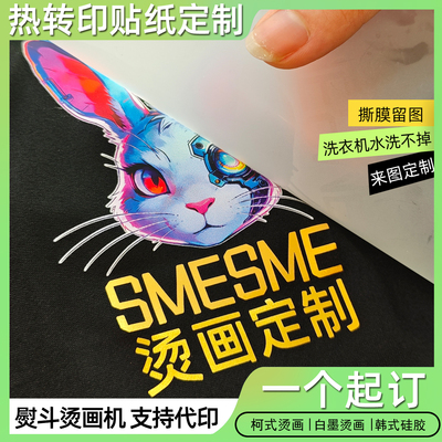 白墨柯式热转印烫画印花定制LOGO