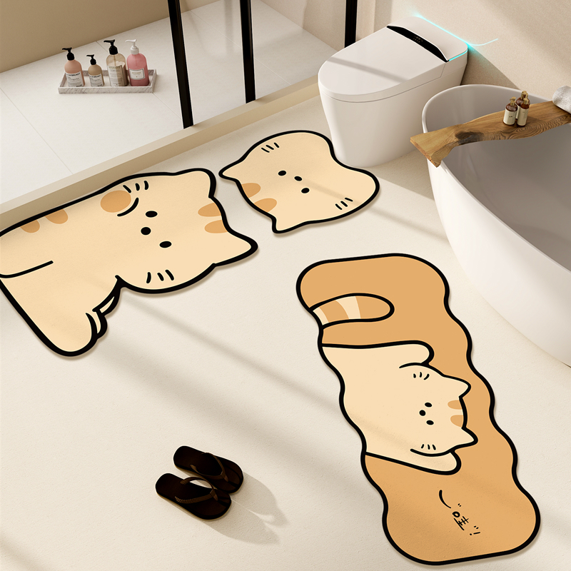 【首单+签到】浴室吸水软硅藻泥地垫防滑
