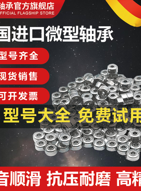 德国进口YLV不锈钢微型小轴承S603/604/605/606/607/608/609 防水
