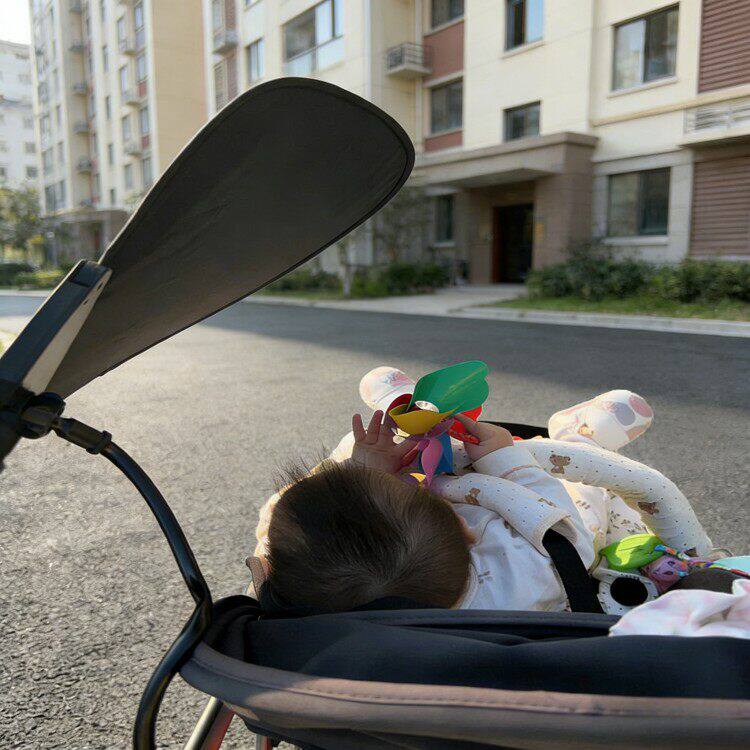 婴儿推车遮阳蓬防紫外线顶篷溜娃神器通用加长遮光遮阳伞宝宝罩棚