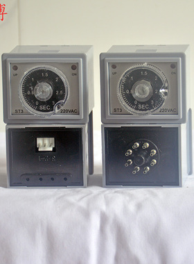 ST3脚踏封口机温度表专用时间继电器计时调节器220AC控制器3脚8角