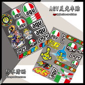 46号罗西摩托车电动车装 反光防水贴画 饰贴纸agv头盔贴花镜片改装