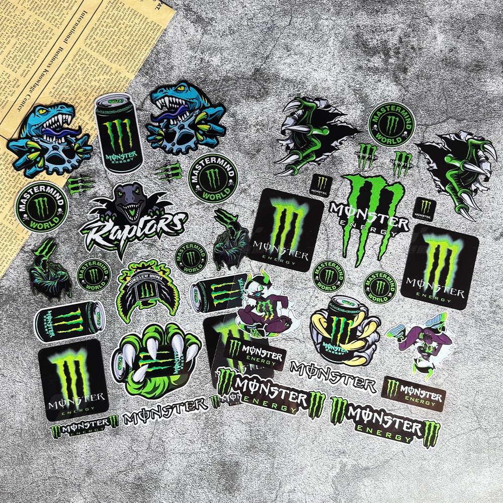 摩托车鬼爪反光贴纸装饰电动车个性爪痕拉花头盔魔爪贴画防水贴