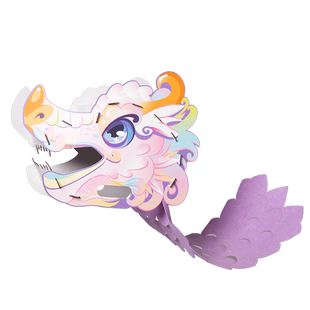 二月二龙抬头手工diy炫彩舞动龙头儿童制作装扮玩具幼儿园材料包