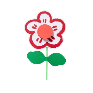 教师节手工diy小红花祝福贺卡儿童写字送老师创意礼物材料幼儿园