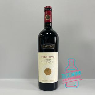 意大利原瓶 Maestro 大师酒庄普里米蒂沃半干红葡萄酒 2023年