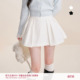 简约百搭纯色A字短款 Kroche 立体压褶 chic 半身裙 Geek