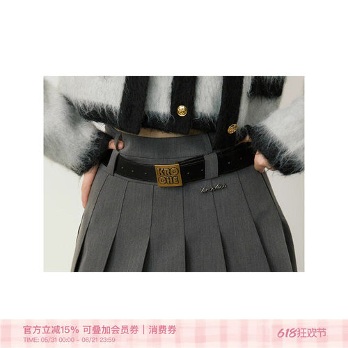 品牌字母设计感百搭皮带女腰带