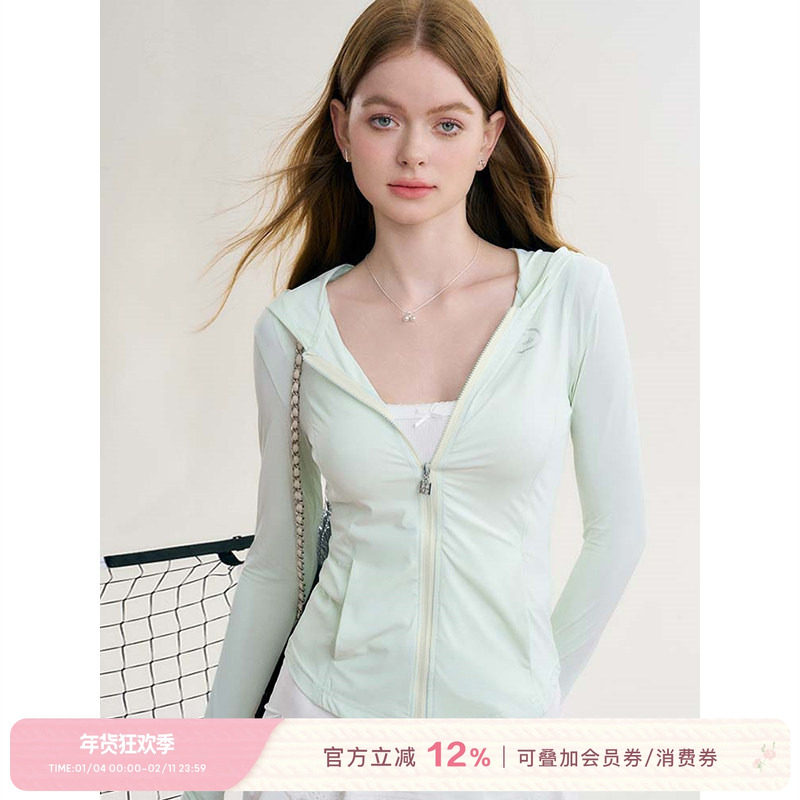 Kroche  夏日防晒 UPF50+ 连帽冰丝凉感防晒帽衫,女装/女士精品,时尚防晒服,淘宝优惠券,粉丝福利购,淘宝优惠卷