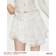 浪漫 法式 蕾丝花边下摆A字不规则短裙 Kroche 张予曦同款