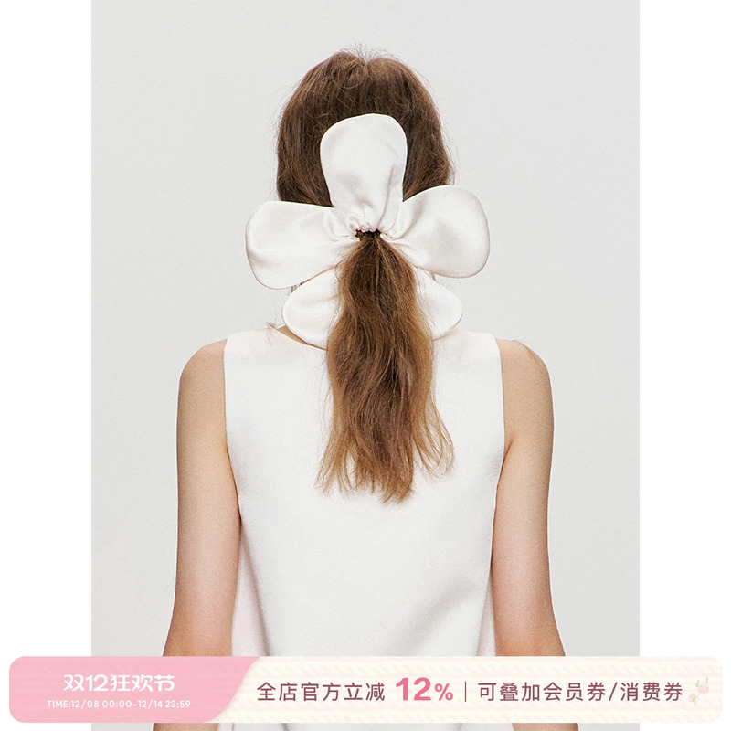 Kroche  心动讯号 五瓣花型 松紧带发圈