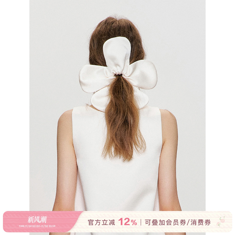 Kroche  心动讯号 五瓣花型 松紧带发圈