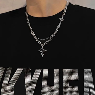 ZCNT官方正品融化十字架项链男女潮牌百搭高级感吊坠