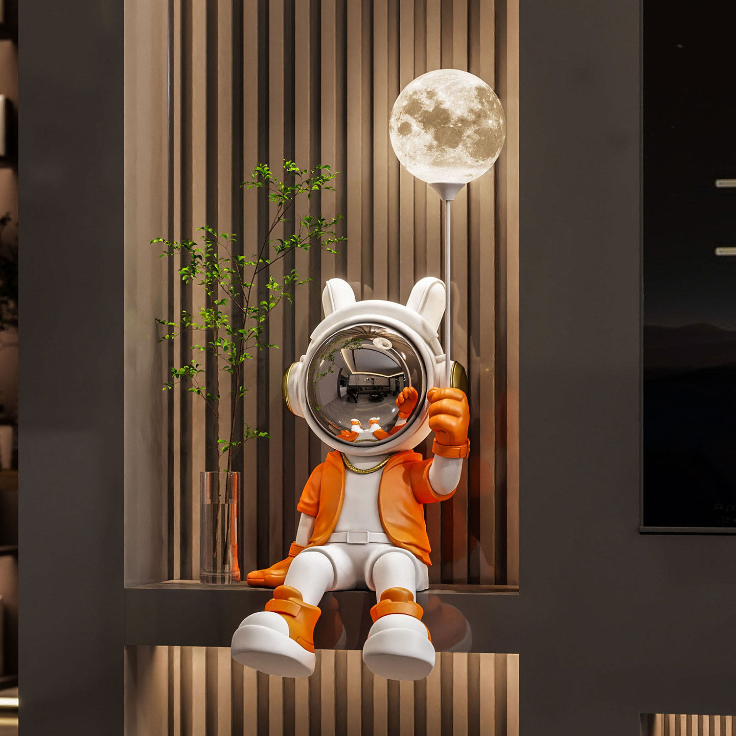 卡通太空人宇航员大摆件电视柜玄关高级感坐姿装饰品朋友搬家礼品,家居饰品,桌面摆件,淘宝优惠券,粉丝福利购,淘宝优惠卷