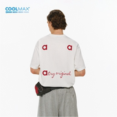 ATRY凉感短袖 上衣 户外运动休闲宽松情侣装 T恤COOLMAX男女夏季 新款