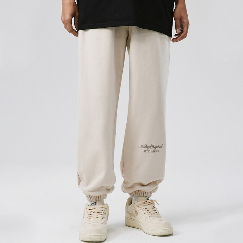 ATRY花体字母LOGO束腿针织长卫裤 国潮牌春秋款美式宽松休闲裤男,男装,休闲裤,淘宝优惠券,粉丝福利购,淘宝优惠卷