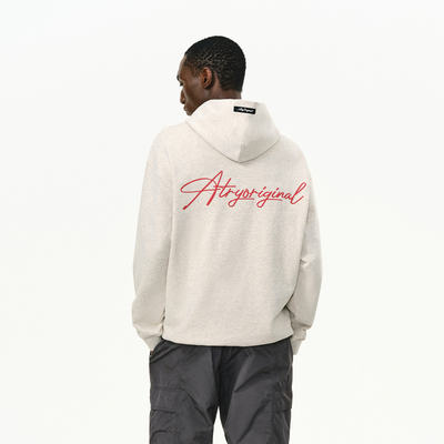 ATRY字母刺绣卫衣男2025秋冬新款设计感美式休闲宽松长袖连帽上衣