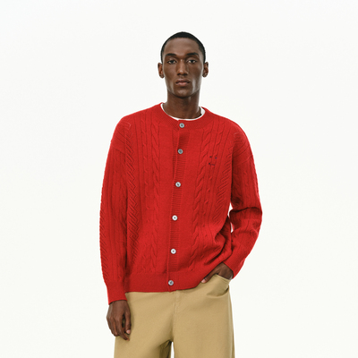 ATRY针织毛衣国潮美式刺绣开衫男