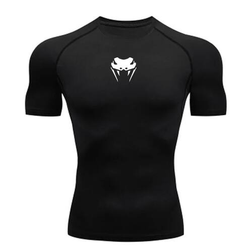 Men O-Neck Compression Shirt MMA Long or Short Sleeve T-shir