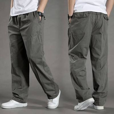 Men's Cargo Pants Summer Spring Cotton Work Wear New In Larg