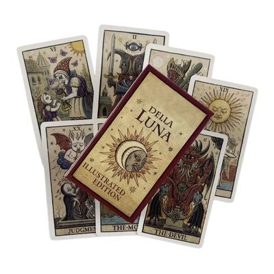 Moon Tarot Cards Della Luna Divination Deck English Versions