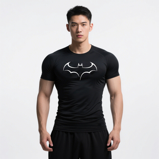 Men's Quick-Dry Batwing Gym Tee | Run Compression Base