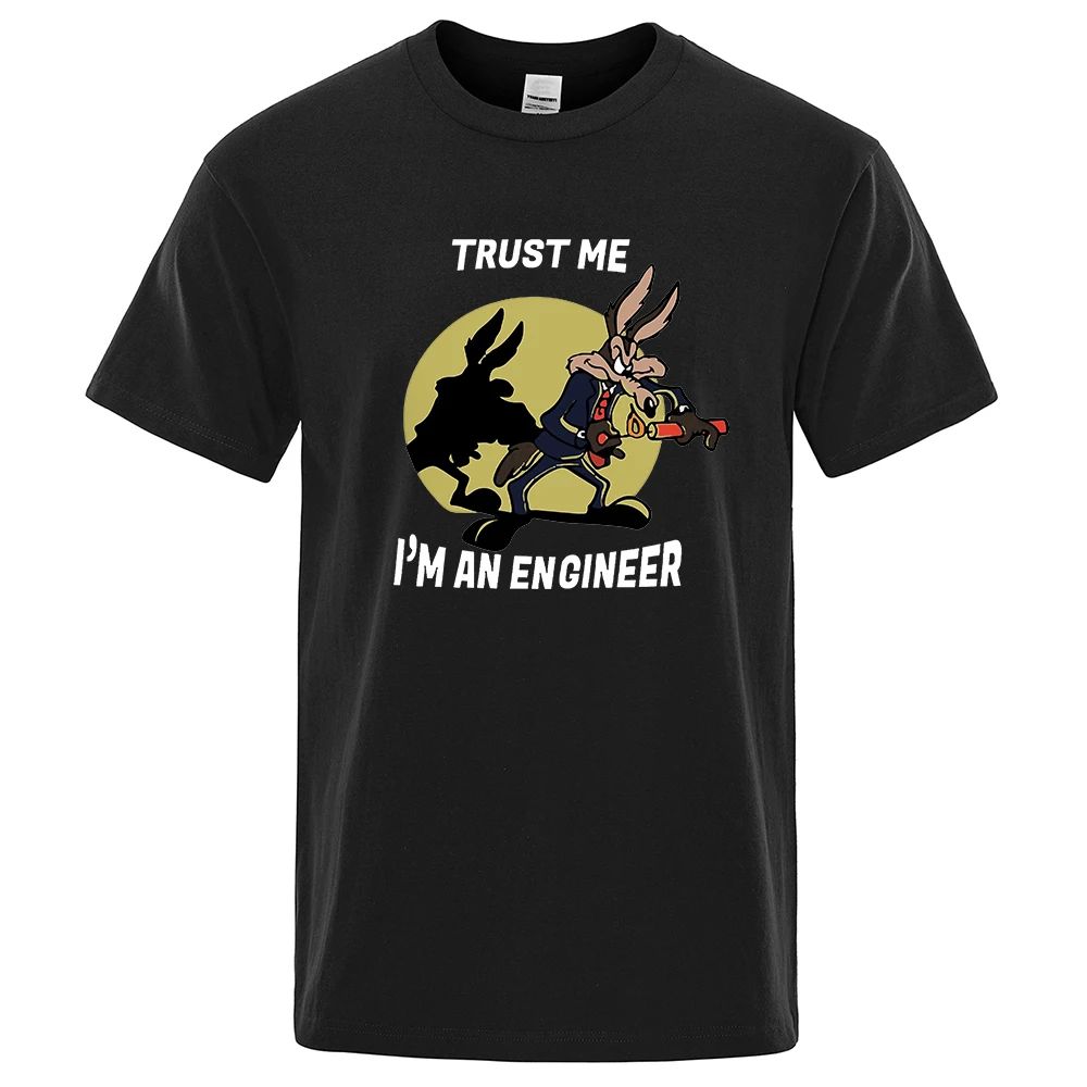 Trust Me Im An Engineer T Shirt For Men Pure Cotton Vintage