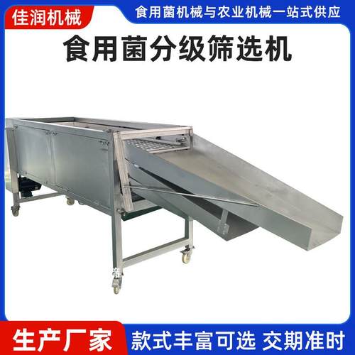 香菇木耳分级筛选机 干蘑菇花菇传送直线振动生产线带提升机设备