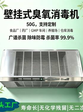 50G壁挂式臭氧消毒机实验室车间养殖场空气杀菌发生器食品厂专用