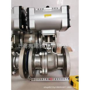 日本FA-2气动法兰球阀10K-SCS13 CF8不锈钢球阀 日标法兰