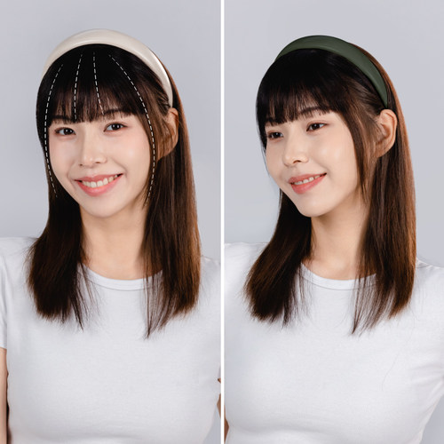 LUCYLEE全真人发可拆卸发箍刘海