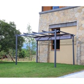 户外凉亭葡萄架铝合金花园庭院爬藤葡萄架铝材遮阳棚室外帐篷防