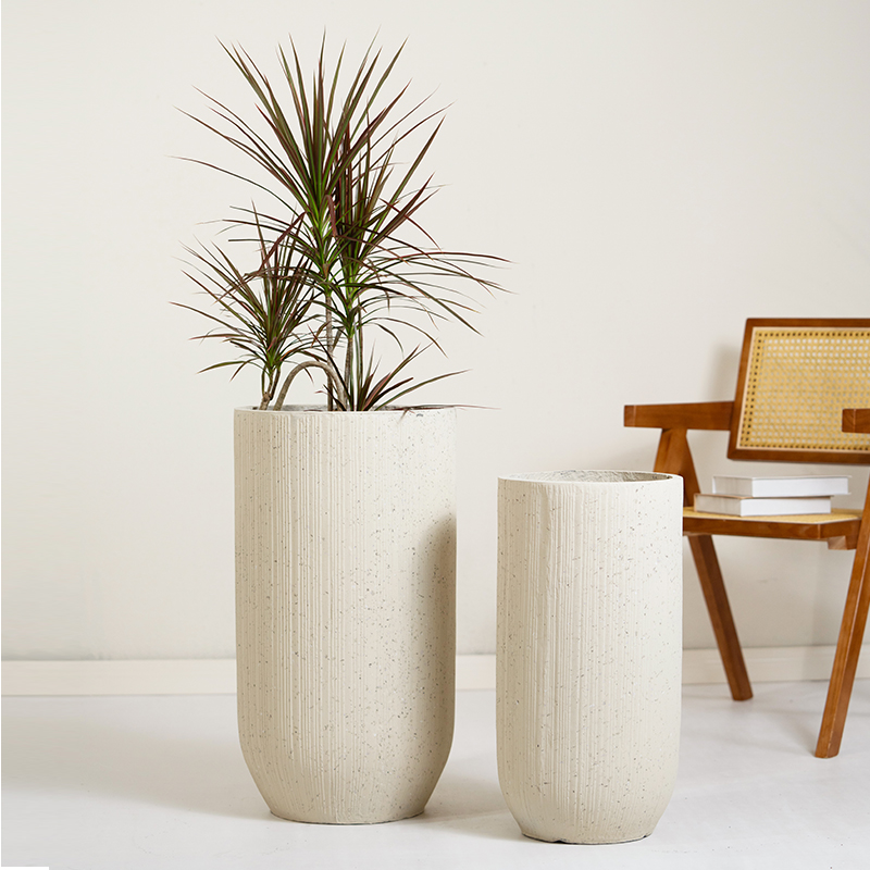 户外轻奢高级镁泥花盆镁泥花盆