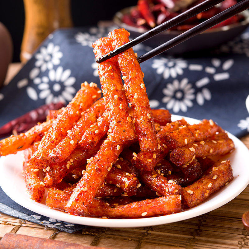 翻天娃爆辣通心棒辣条超辣魔鬼辣网红爆款零食休闲8090后儿时经典怀旧