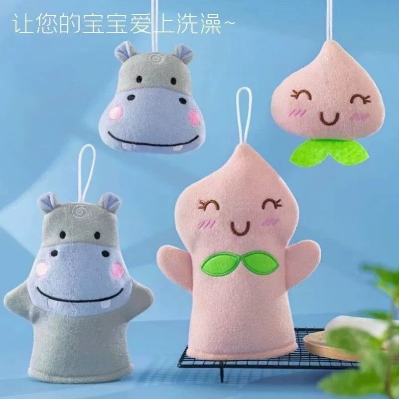 儿童洗澡巾孩子搓澡巾宝宝洗澡神器下泥不痛可爱学生少女搓澡神器