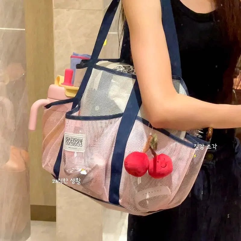 游泳收纳包专用装备乾湿分离运动健身包女ins沙滩包大容量沙滩包